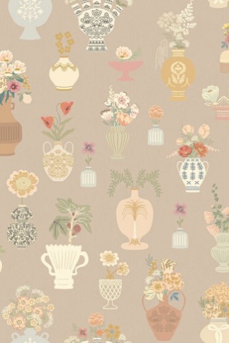 Image de Floral Daiquiri XL Veil Merino Brown - 903-04